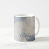 Sunbeam White Clouds Inspirational Glaube Kaffeetasse (VorderseiteRechts)