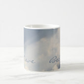 Sunbeam White Clouds Inspirational Glaube Kaffeetasse (Mittel)