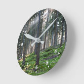 Sunbeams in the Black Forest Runde Wanduhr (Winkel)