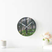 Sunbeams in the Black Forest Runde Wanduhr (Zuhause)