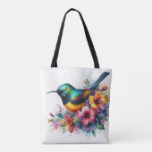 Sunbird Wasserfarbe Farbe Kunst Tasche (Rückseite)