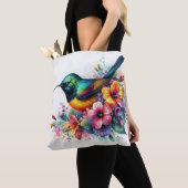 Sunbird Wasserfarbe Farbe Kunst Tasche (Von Nahem)