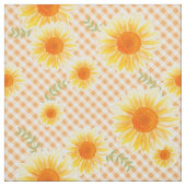 Sunblumen Gingham Stoff (Muster)