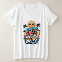 Sunburned Salty and Happy - Retro Beach Vibes