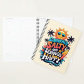 Sunburned Salty and Happy – Retro Beach Vibes Planer (Anzeige)