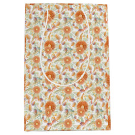 Sunburned Wattle and Eucalyptus Blooms Wrapping Pa Mittlere Geschenktüte