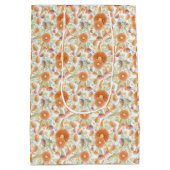 Sunburned Wattle and Eucalyptus Blooms Wrapping Pa Mittlere Geschenktüte (Rückseite)