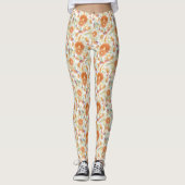 Sunburned Wattle und Eukalyptus Blooms Leggings (Vorderseite)