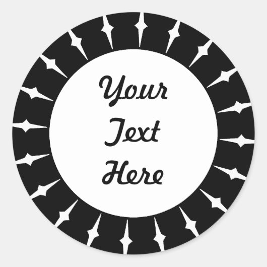 SunBurst 05 Runder Aufkleber (Vorderseite)