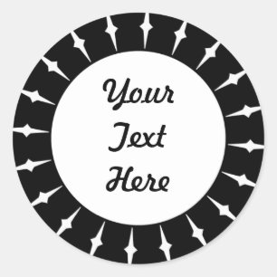 SunBurst 05 Runder Aufkleber