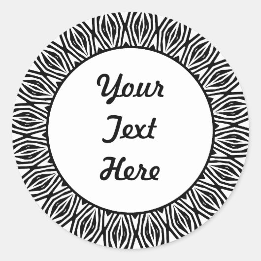 SunBurst 06 Runder Aufkleber (Vorderseite)