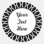 SunBurst 07 Runder Aufkleber (Vorderseite)