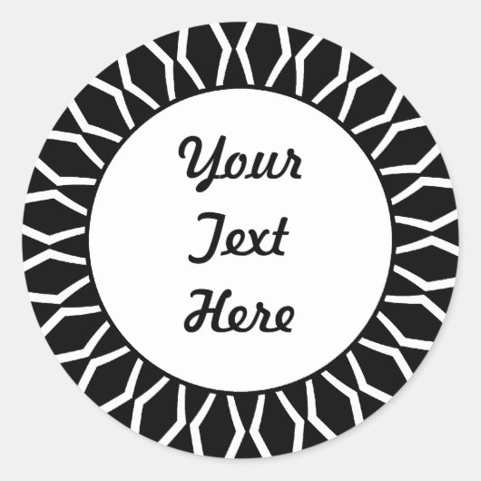 SunBurst 07 Runder Aufkleber (Vorderseite)