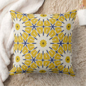 Sunburst Bloom - Geometrisches Blumenkissen Kissen (Decke)