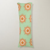 Sunburst Boho Body Pillow Seitenschläferkissen (Vorderseite Vertikal)