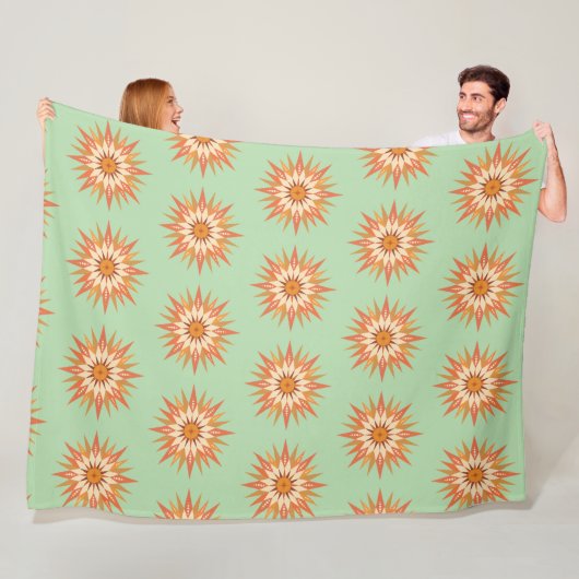 Sunburst Boho Fleece Blanket (Beispiel)
