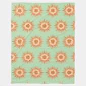 Sunburst Boho Fleece Blanket (Vorderseite)
