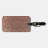 Sunburst boho mandala gepäckanhänger (Vorderseite horizontal)
