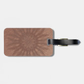 Sunburst boho mandala gepäckanhänger (Rückseite horizontal)