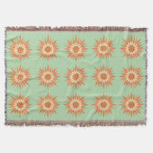 Sunburst Boho Throw Blanket Decke (Vorderseite)