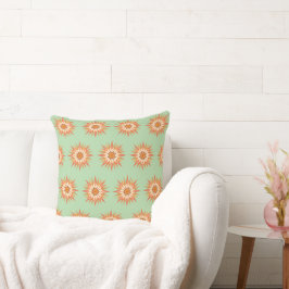 Sunburst Boho Throw Kissen