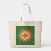 Sunburst Boho Tote Bag Jumbo Stoffbeutel (Rückseite)