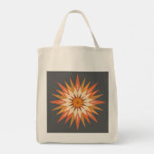 Sunburst Boho Tote Bag Tragetasche (Rückseite)