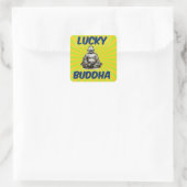 SunBurst Buddha Quadratischer Aufkleber (Tasche)