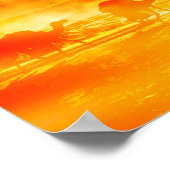 Sunburst Camel Caravan Poster (Ecke)