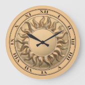 Sunburst Clock Große Wanduhr (Vorderseite)