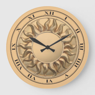 Sunburst Clock Große Wanduhr