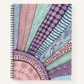 Sunburst Design Notebook Notizblock (Vorderseite)