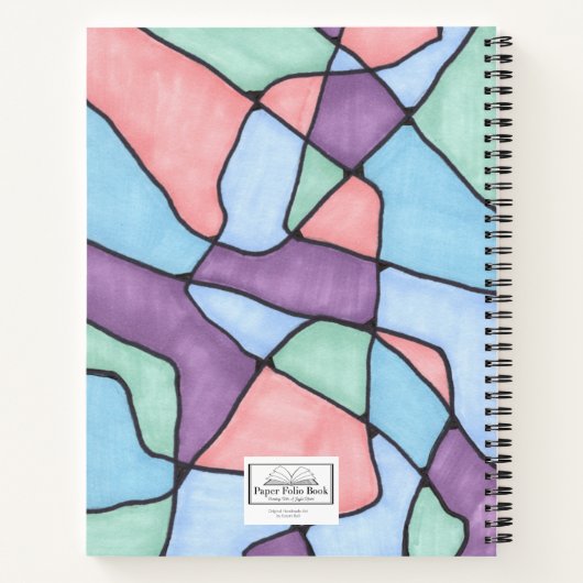 Sunburst Design Notebook Notizblock (Rückseite)