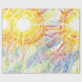 Sunburst Elegance Geschenkpapier (Flach)
