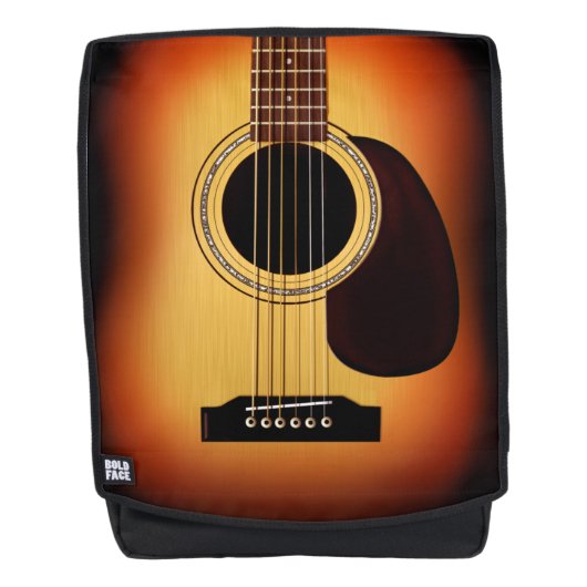 Sunburst Guitar Rucksack (Vorderseite)
