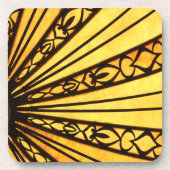 Sunburst Hard-Kunststoff-Untersetzer Getränkeuntersetzer (Vorderseite)