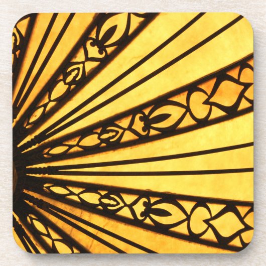 Sunburst Hard-Kunststoff-Untersetzer Getränkeuntersetzer (Vorderseite)