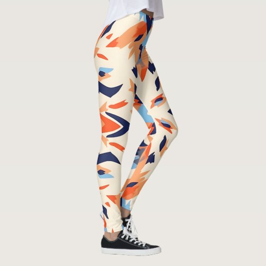 Sunburst Ikat Pattern Leggings (Rechts)