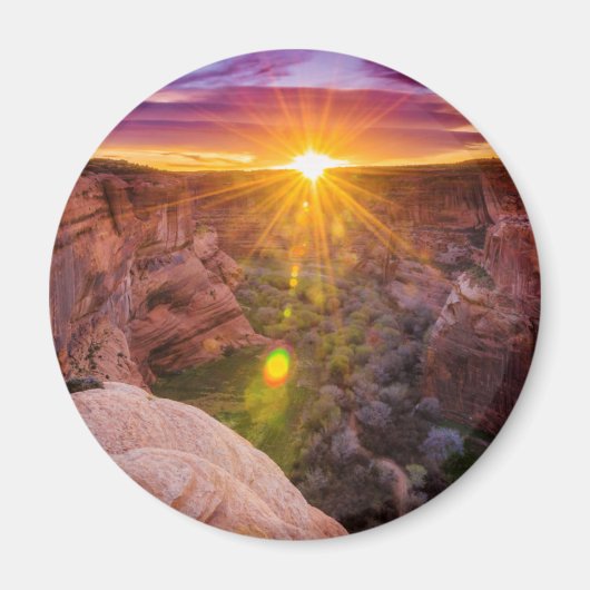 Sunburst in Canyon de Chelly, AZ Magnet (Vorne)