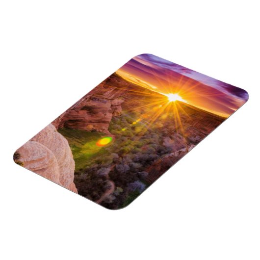 Sunburst in Canyon de Chelly, AZ Magnet (Linke Seite)