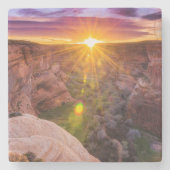 Sunburst in Canyon de Chelly, AZ Steinuntersetzer (Vorderseite)