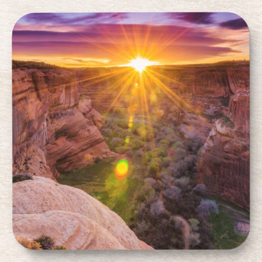 Sunburst in Canyon de Chelly, AZ Untersetzer (Vorderseite)