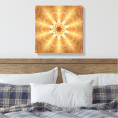 SunBurst-Leinwand Leinwanddruck (Insitu (Schlafzimmer))