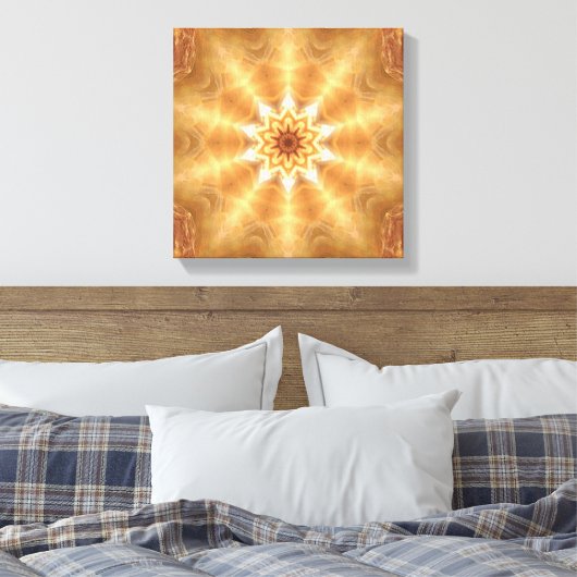 SunBurst-Leinwand Leinwanddruck (Insitu (Schlafzimmer))