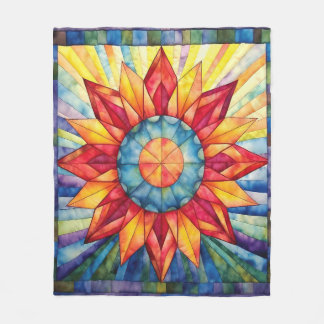 Sunburst Medallion Quilt Fleecedecke