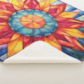 Sunburst Medallion Quilt Sherpadecke (3/4)