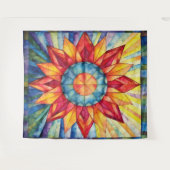 Sunburst Medallion Quilt Wandteppich (Vorderseite (Horizontal))