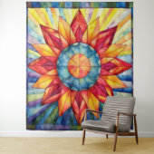 Sunburst Medallion Quilt Wandteppich (Beispiel)