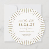 Sunburst Modern Save The Date (Vorderseite)