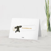 Sunburst & Mortarboard Abschluss Card Karte (Rückseite)